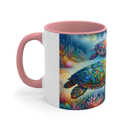 Colorful Sea Turtle Coffee Mug 2 Start your mornings off right with a warm cup of coffee in this eye-catching Sea Turtle mug that adds a pop of color and personality to your daily routine. Key features/benefits bullet list: Vibrant, customized designs pri