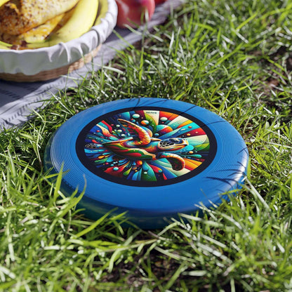 Colorful Sea Turtle Wham-O Frisbee Make a splash with the Colorful Sea Turtle Wham-O Frisbee! This eye-catching frisbee combines the trusted quality of Wham-O with a vibrant aquatic design. Wham-O brand ensures excellent performance and durability Colorfu