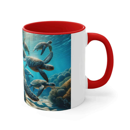 Realistic Sea Turtle Coffee Mug 2 Start your mornings with a sea turtle sidekick! This Realistic Sea Turtle Coffee Mug adds a splash of color and ocean vibes to your daily coffee routine. Vibrant sea turtle design printed in stunning detail Durable 11oz c