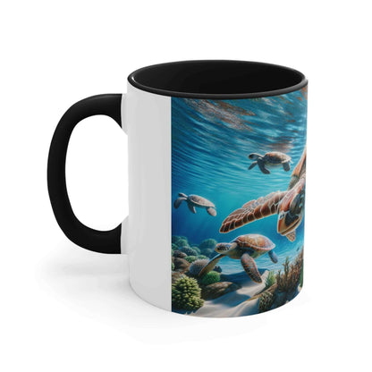 Realistic Sea Turtle Coffee Mug 1 Start your mornings with a sea turtle sidekick! This Realistic Sea Turtle Coffee Mug adds a splash of color and ocean vibes to your daily coffee routine. Vibrant sea turtle design printed in stunning detail Durable 11oz c