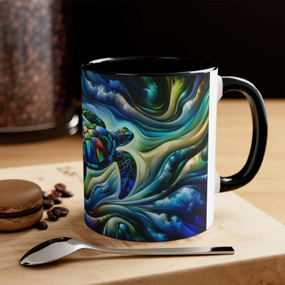 Colorful Sea Turtle Coffee Mug 3 Start your mornings off right with a warm cup of coffee in this eye-catching Sea Turtle mug that adds a pop of color and personality to your daily routine. Key features/benefits bullet list: Vibrant, customized designs pri