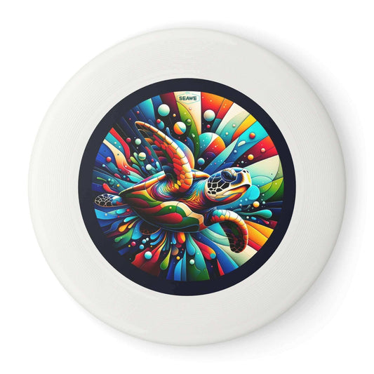 Colorful Sea Turtle Wham-O Frisbee Make a splash with the Colorful Sea Turtle Wham-O Frisbee! This eye-catching frisbee combines the trusted quality of Wham-O with a vibrant aquatic design. Wham-O brand ensures excellent performance and durability Colorfu