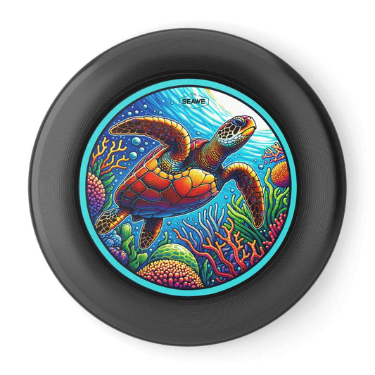 Sea Turtle Crazy Wham-O Frisbee Make a splash with the Sea Turtle Crazy Wham-O Frisbee! This eye-catching frisbee combines the trusted quality of Wham-O with a vibrant aquatic design. Wham-O brand ensures excellent performance and durability Colorful sea