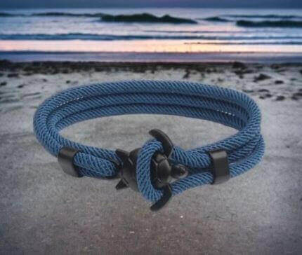 Sea Turtle Rope Bracelet with Silver/Black Charm Treat your wrist to a trendy nautical charm with the sea Turtle Rope Bracelet. This handcrafted accessory brings coastal vibes to any outfit. Key features/benefits: Adjustable rope bracelet with a polished