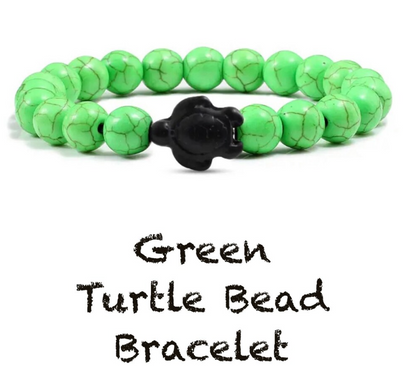 Sea Turtle Rescue Bracelet: Colorful Beads Make a statement with this colorful Sea Turtle Rescue bracelet! Each bracelet purchased helps fund sea turtle rescue and conservation efforts. Vibrant mixed natural stone beads in shades of blue, green, and brown