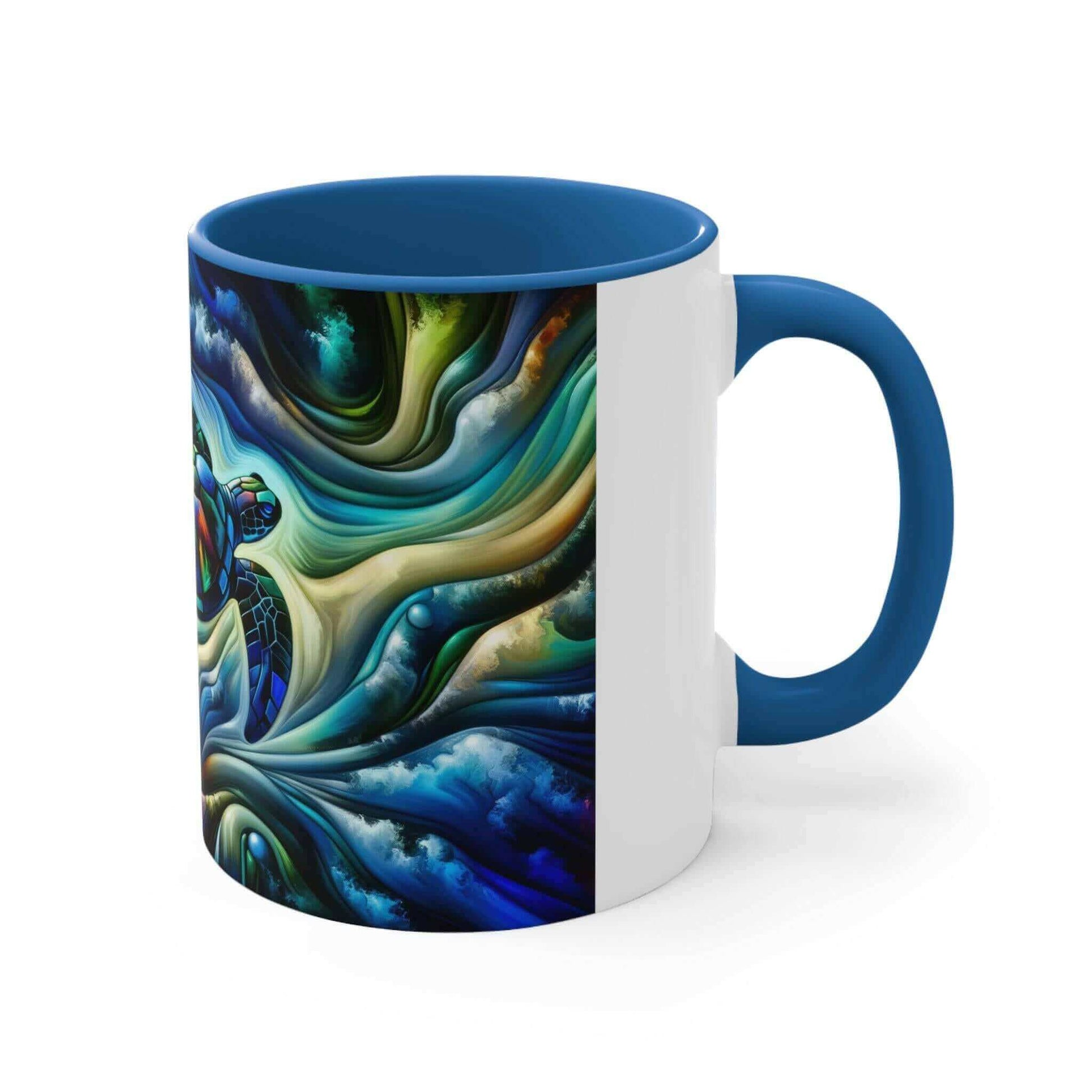 Colorful Sea Turtle Coffee Mug 3 Start your mornings off right with a warm cup of coffee in this eye-catching Sea Turtle mug that adds a pop of color and personality to your daily routine. Key features/benefits bullet list: Vibrant, customized designs pri