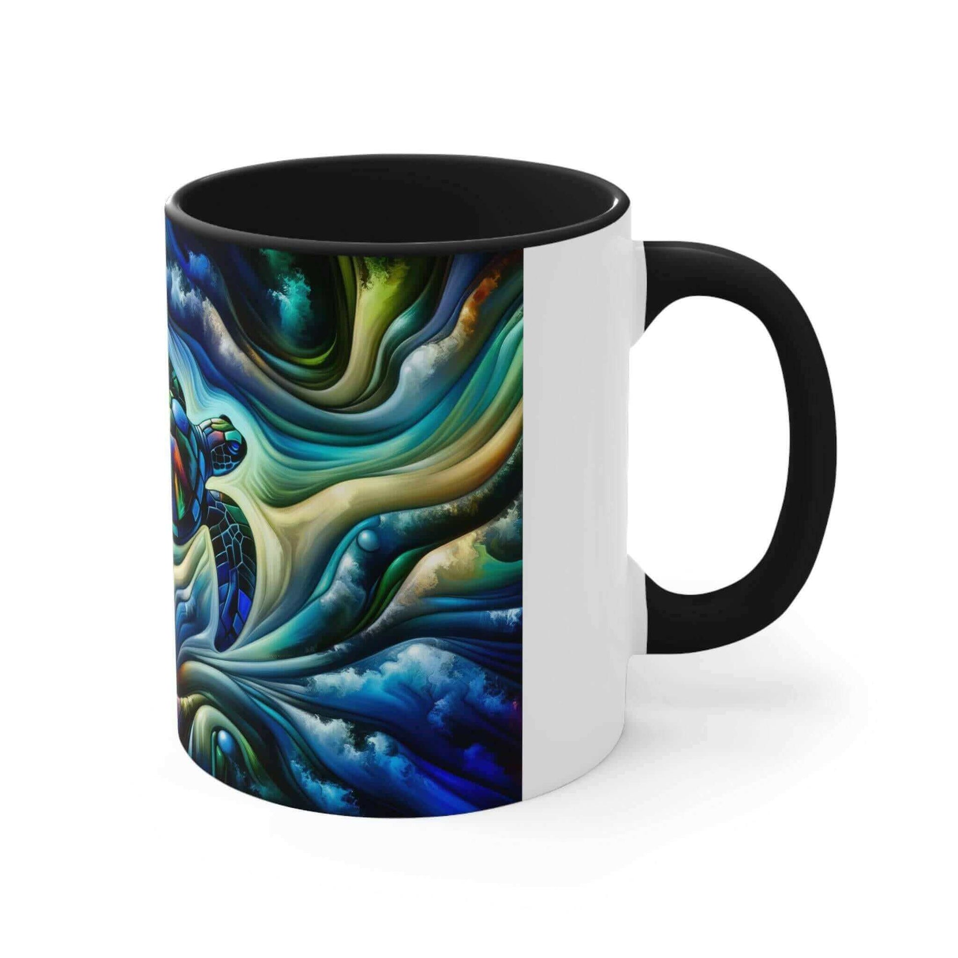 Colorful Sea Turtle Coffee Mug 3 Start your mornings off right with a warm cup of coffee in this eye-catching Sea Turtle mug that adds a pop of color and personality to your daily routine. Key features/benefits bullet list: Vibrant, customized designs pri