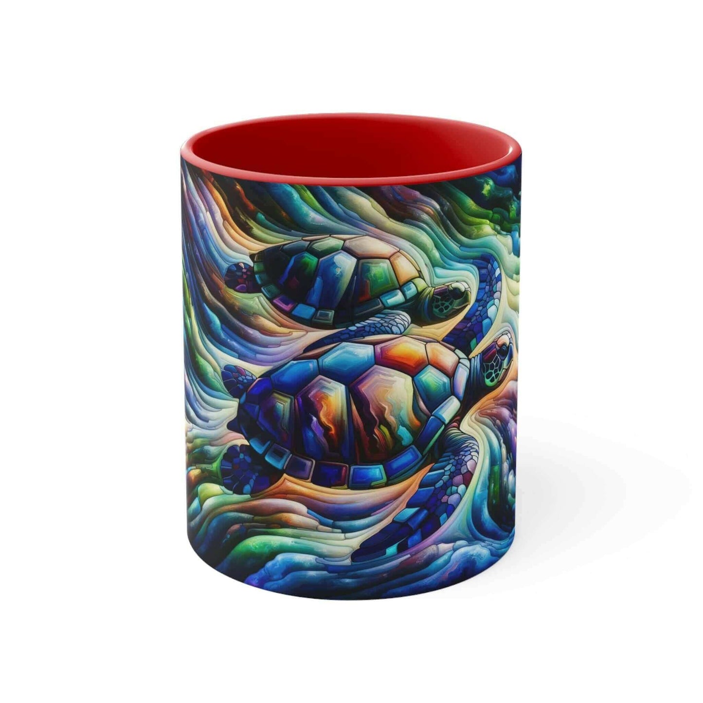 Colorful Sea Turtle Coffee Mug 4 Start your mornings off right with a warm cup of coffee in this eye-catching Sea Turtle mug that adds a pop of color and personality to your daily routine. Key features/benefits bullet list: Vibrant, customized designs pri