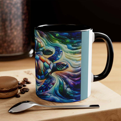 Colorful Sea Turtle Coffee Mug 4 Start your mornings off right with a warm cup of coffee in this eye-catching Sea Turtle mug that adds a pop of color and personality to your daily routine. Key features/benefits bullet list: Vibrant, customized designs pri