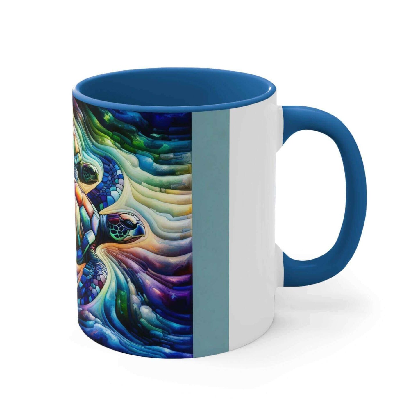 Colorful Sea Turtle Coffee Mug 4 Start your mornings off right with a warm cup of coffee in this eye-catching Sea Turtle mug that adds a pop of color and personality to your daily routine. Key features/benefits bullet list: Vibrant, customized designs pri