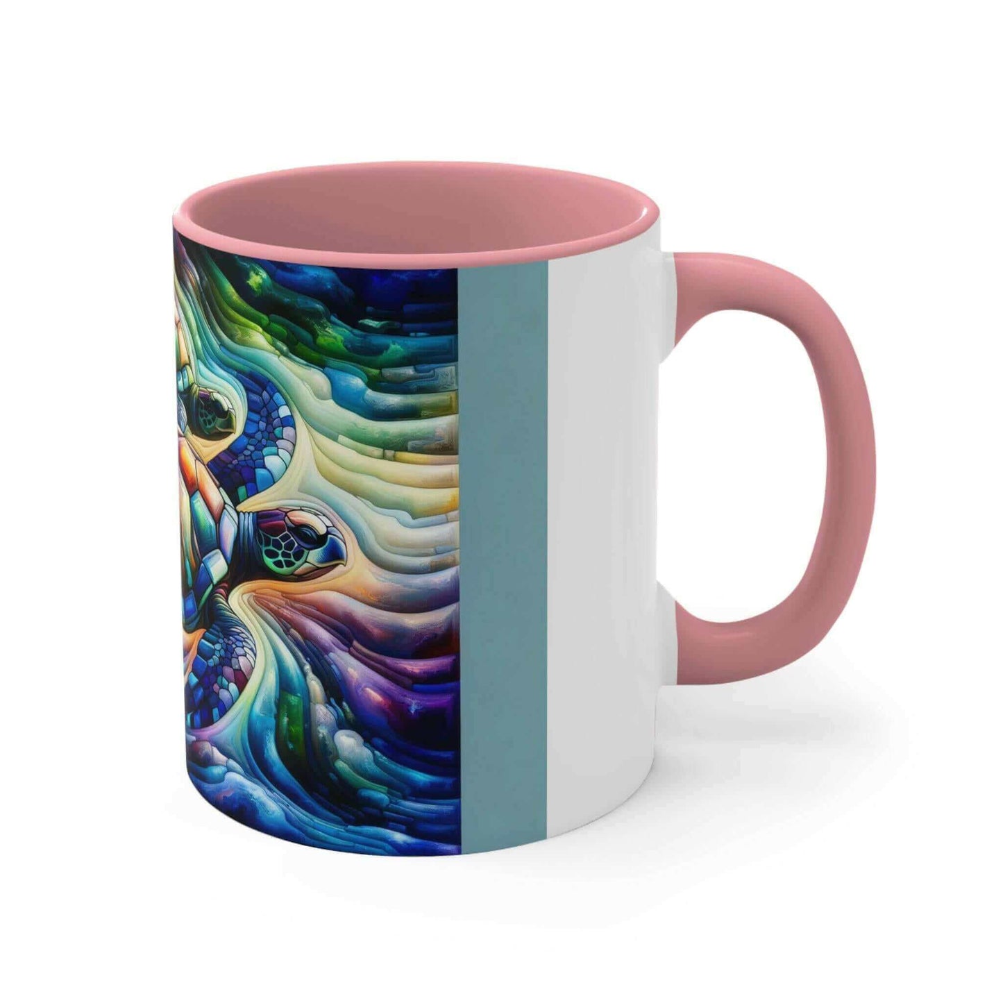 Colorful Sea Turtle Coffee Mug 4 Start your mornings off right with a warm cup of coffee in this eye-catching Sea Turtle mug that adds a pop of color and personality to your daily routine. Key features/benefits bullet list: Vibrant, customized designs pri