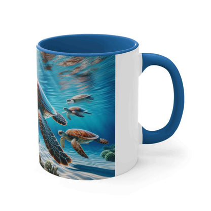 Realistic Sea Turtle Coffee Mug 1 Start your mornings with a sea turtle sidekick! This Realistic Sea Turtle Coffee Mug adds a splash of color and ocean vibes to your daily coffee routine. Vibrant sea turtle design printed in stunning detail Durable 11oz c