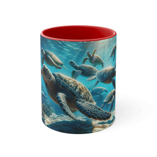 Realistic Sea Turtle Coffee Mug 2 Start your mornings with a sea turtle sidekick! This Realistic Sea Turtle Coffee Mug adds a splash of color and ocean vibes to your daily coffee routine. Vibrant sea turtle design printed in stunning detail Durable 11oz c