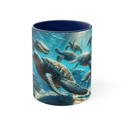 Realistic Sea Turtle Coffee Mug 2 Start your mornings with a sea turtle sidekick! This Realistic Sea Turtle Coffee Mug adds a splash of color and ocean vibes to your daily coffee routine. Vibrant sea turtle design printed in stunning detail Durable 11oz c