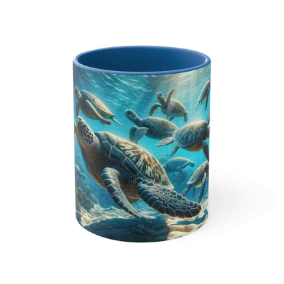 Realistic Sea Turtle Coffee Mug 2 Start your mornings with a sea turtle sidekick! This Realistic Sea Turtle Coffee Mug adds a splash of color and ocean vibes to your daily coffee routine. Vibrant sea turtle design printed in stunning detail Durable 11oz c