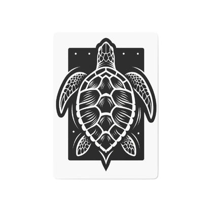 Sea Turtle Custom Poker Cards Add Some Turtle Power to Your Next Poker Night with These One-of-a-Kind Sea Turtle Playing Cards Custom sea turtle design on the back makes these cards stand out Smooth card stock is perfect for shuffling and dealing Standard