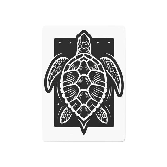 Sea Turtle Custom Poker Cards Add Some Turtle Power to Your Next Poker Night with These One-of-a-Kind Sea Turtle Playing Cards Custom sea turtle design on the back makes these cards stand out Smooth card stock is perfect for shuffling and dealing Standard