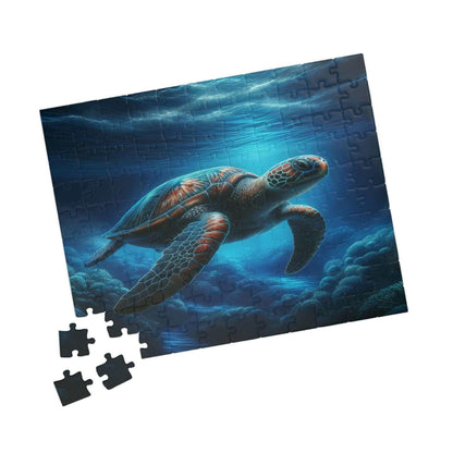 Sea Turtle Jigsaw Puzzle 4 Put the pieces together and dive into a world of wonder! Available in 110, 252, 520 or 1014 pieces with glossy, laminated finish Printed on sturdy chipboard backing for quality that lasts Choose vertical or horizontal orientatio