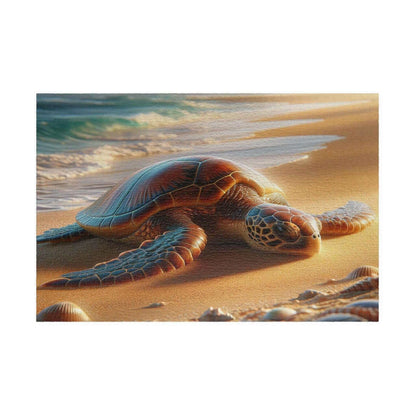 Sea Turtle Jigsaw Puzzle 5 Put the pieces together and dive into a world of wonder! Available in 110, 252, 520 or 1014 pieces with glossy, laminated finish Printed on sturdy chipboard backing for quality that lasts Choose vertical or horizontal orientatio