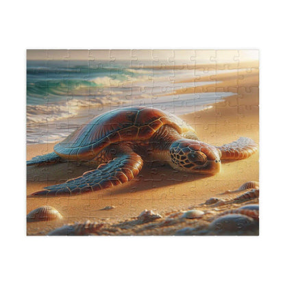 Sea Turtle Jigsaw Puzzle 5 Put the pieces together and dive into a world of wonder! Available in 110, 252, 520 or 1014 pieces with glossy, laminated finish Printed on sturdy chipboard backing for quality that lasts Choose vertical or horizontal orientatio