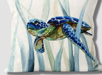 Sea Turtle Colorful Pillow Case Delivery Information:Please Note - As this is a lovingly handmade product, the shipping time might sound longer than standard. We appreciate your patience and understanding in receiving these unique, crafted items.Delivery