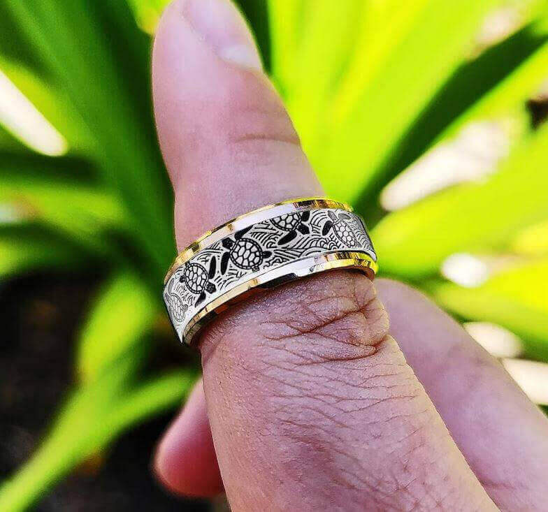 Engraved Sea Turtle Ring Delivery Information:Please Note - As this is a lovingly handmade product, the shipping time might sound longer than standard. We appreciate your patience and understanding in receiving these unique, crafted items.Delivery timefra