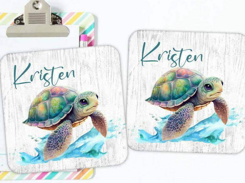 Sea Turtle Drink Coasters Delivery Information:Please Note - As this is a lovingly handmade product, the shipping time might sound longer than standard. We appreciate your patience and understanding in receiving these unique, crafted items.Delivery timefr