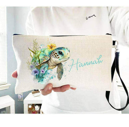 Cute Sea Turtle Makeup Bag Delivery Information:Please Note - As this is a lovingly handmade product, the shipping time might sound longer than standard. We appreciate your patience and understanding in receiving these unique, crafted items.Delivery timef