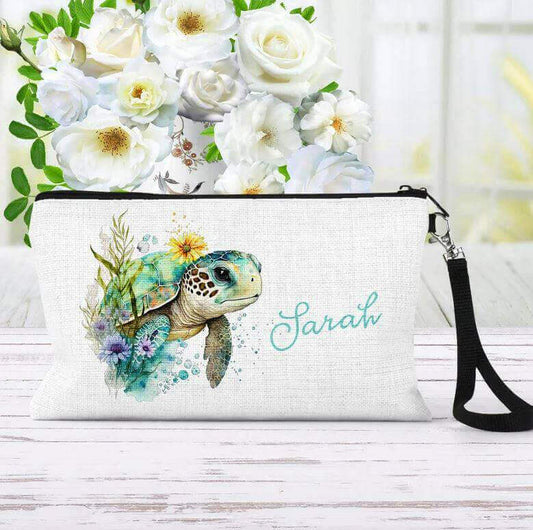 Cute Sea Turtle Makeup Bag Delivery Information:Please Note - As this is a lovingly handmade product, the shipping time might sound longer than standard. We appreciate your patience and understanding in receiving these unique, crafted items.Delivery timef