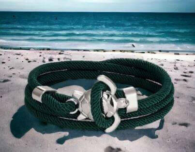 Sea Turtle Rope Bracelet with Silver/Black Charm Treat your wrist to a trendy nautical charm with the sea Turtle Rope Bracelet. This handcrafted accessory brings coastal vibes to any outfit. Key features/benefits: Adjustable rope bracelet with a polished