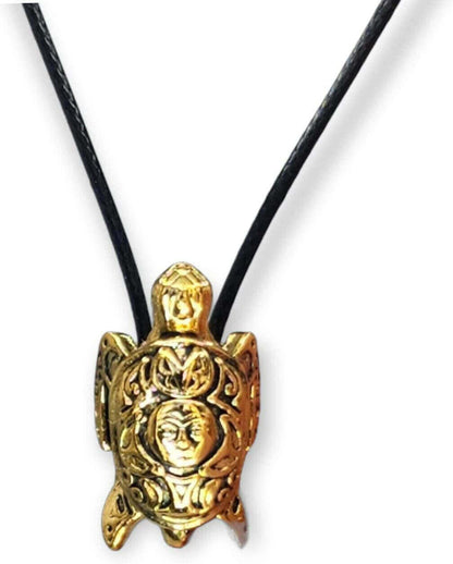 Sea Turtle Spirit Animal Tribal Necklace Capture Your Spirit Animal's Magic and Meaning With This Stunning Sea Turtle Tribal Necklace Handcrafted sea turtle bead plated in gleaming gold to represent wisdom, longevity, and perseverance Double hole design a