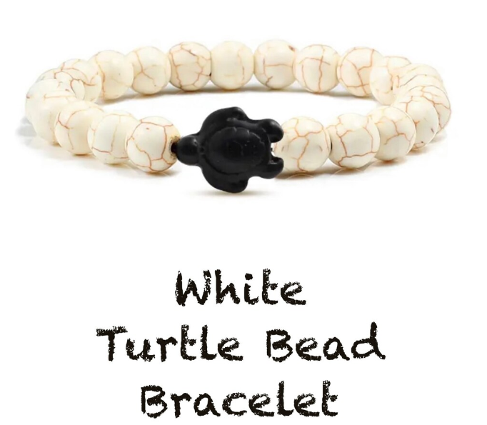 Sea Turtle Rescue Bracelet: Colorful Beads Make a statement with this colorful Sea Turtle Rescue bracelet! Each bracelet purchased helps fund sea turtle rescue and conservation efforts. Vibrant mixed natural stone beads in shades of blue, green, and brown