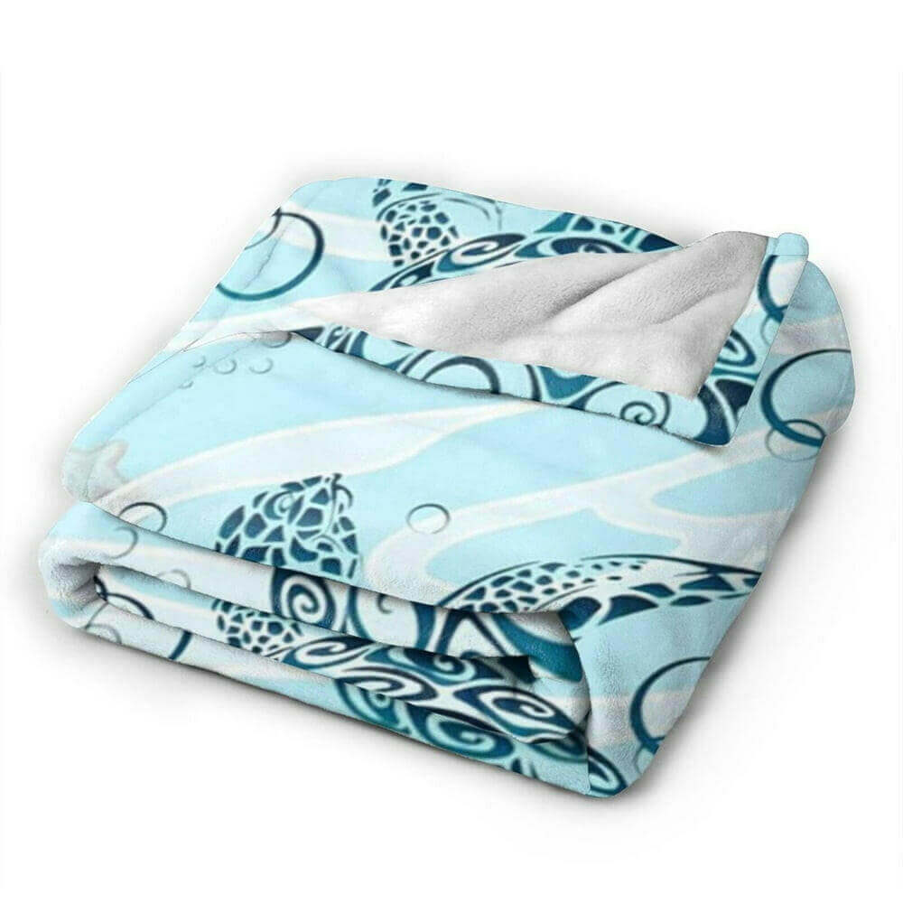 Oceananic Sea Turtle Super Soft Fleece Blanket Welcome to the softest blanket you'll ever cuddle with. Our Oceananic Sea Turtle Super Soft Fleece Blanket will keep you warm, cozy, and comforted all year round. Unique sea turtle design that looks as realis