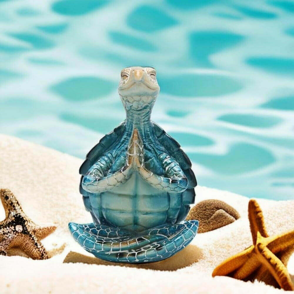 Meditating Sea Turtle Zen Statue - Yoga Figurine Step Into The Calm Of The Ocean With This Meditating Sea Turtle Zen Statue Escape the stress of daily life with this calming sea turtle zen statue. Handcrafted with care, this cute yoga figurine helps you f