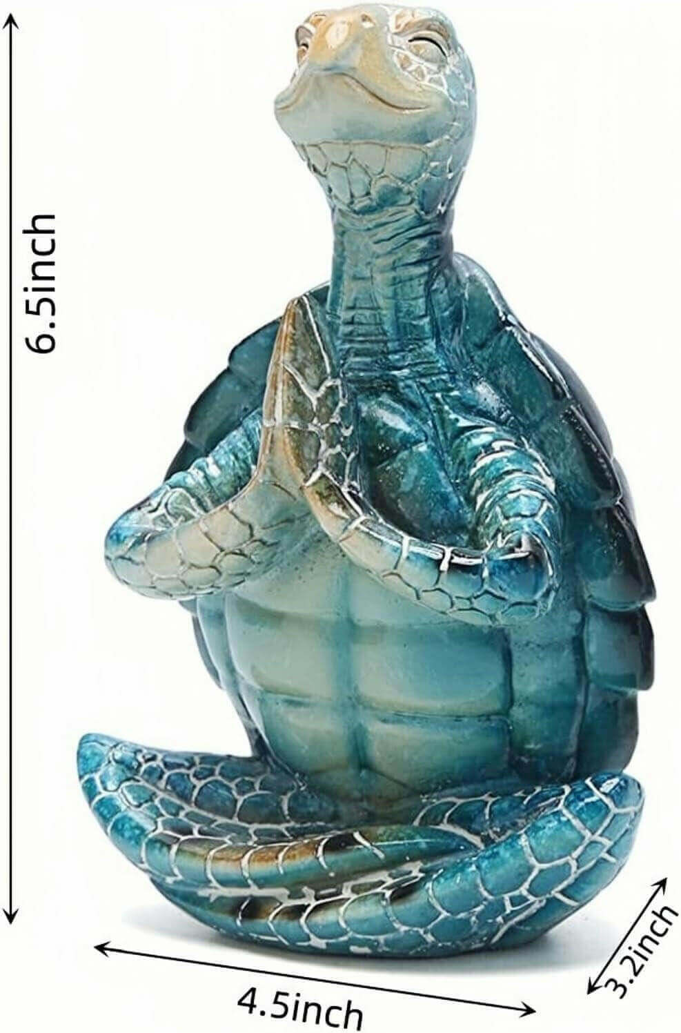 Meditating Sea Turtle Zen Statue - Yoga Figurine Step Into The Calm Of The Ocean With This Meditating Sea Turtle Zen Statue Escape the stress of daily life with this calming sea turtle zen statue. Handcrafted with care, this cute yoga figurine helps you f