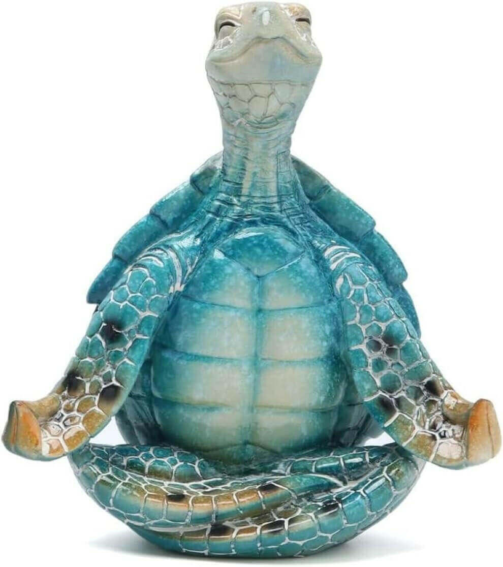 Meditating Sea Turtle Zen Statue - Yoga Figurine Step Into The Calm Of The Ocean With This Meditating Sea Turtle Zen Statue Escape the stress of daily life with this calming sea turtle zen statue. Handcrafted with care, this cute yoga figurine helps you f