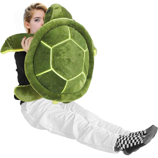 12-Inch Soft Plush Sea Turtle Toy - Perfect Gift for All Ages Who wouldn't fall in love with this adorable Soft Plush Sea Turtle Toy - the perfect cuddly companion for kids and adults alike! Key features/benefits bullet list: Lifelike green shell, yellow