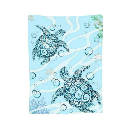 Oceananic Sea Turtle Super Soft Fleece Blanket Welcome to the softest blanket you'll ever cuddle with. Our Oceananic Sea Turtle Super Soft Fleece Blanket will keep you warm, cozy, and comforted all year round. Unique sea turtle design that looks as realis